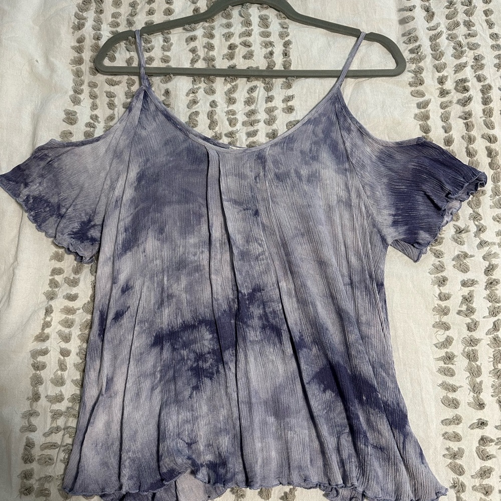 Women's Purple Tie-Dye Top